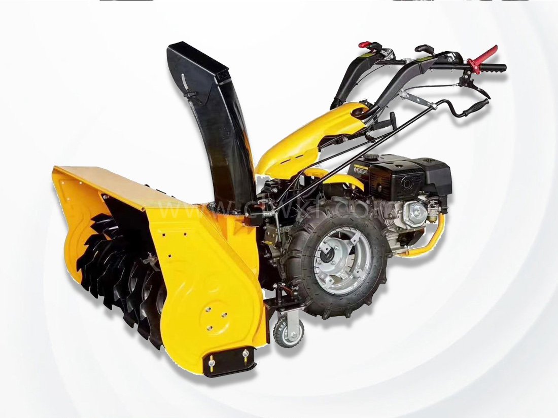 手推式抛雪机 小型柴油路面抛雪设备